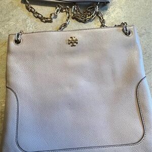 Tory Burch Lavender Shoulder Bag with Chain Strap